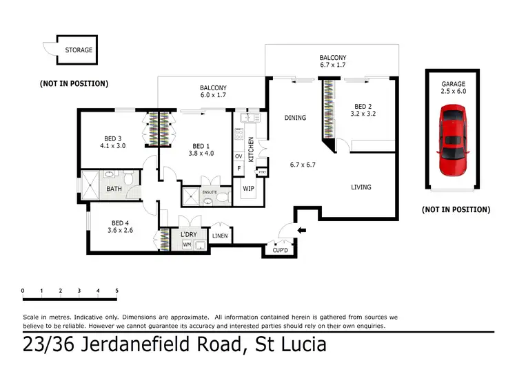 Floorplan of Homely apartment listing, 23/36 Jerdanefield Road, St Lucia QLD 4067
