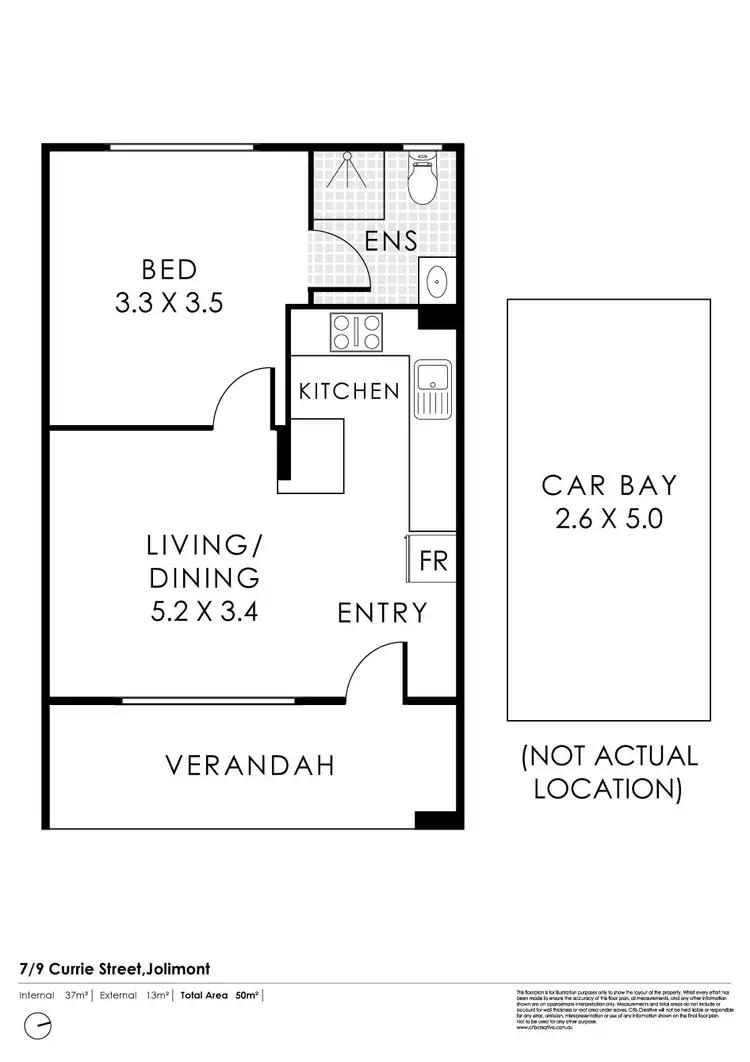 Floorplan of Homely apartment listing, 7/9 Currie Street, Jolimont WA 6014