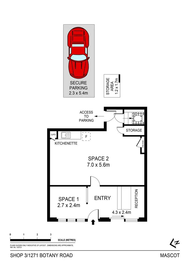 Floorplan of Homely apartment listing, C3/1271 Botany Road, Mascot NSW 2020