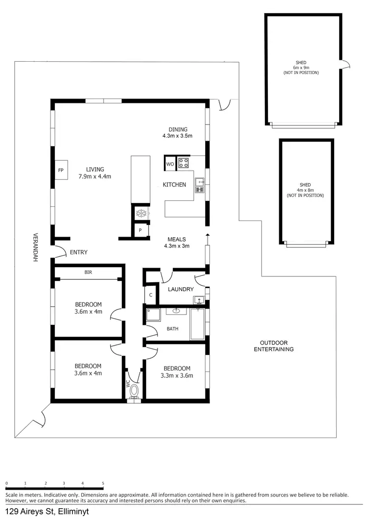 Floorplan of Homely rural property listing, 129 Aireys Street, Elliminyt VIC 3250