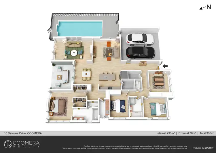 Floorplan of Homely house listing, 10 Daintree Drive, Coomera QLD 4209