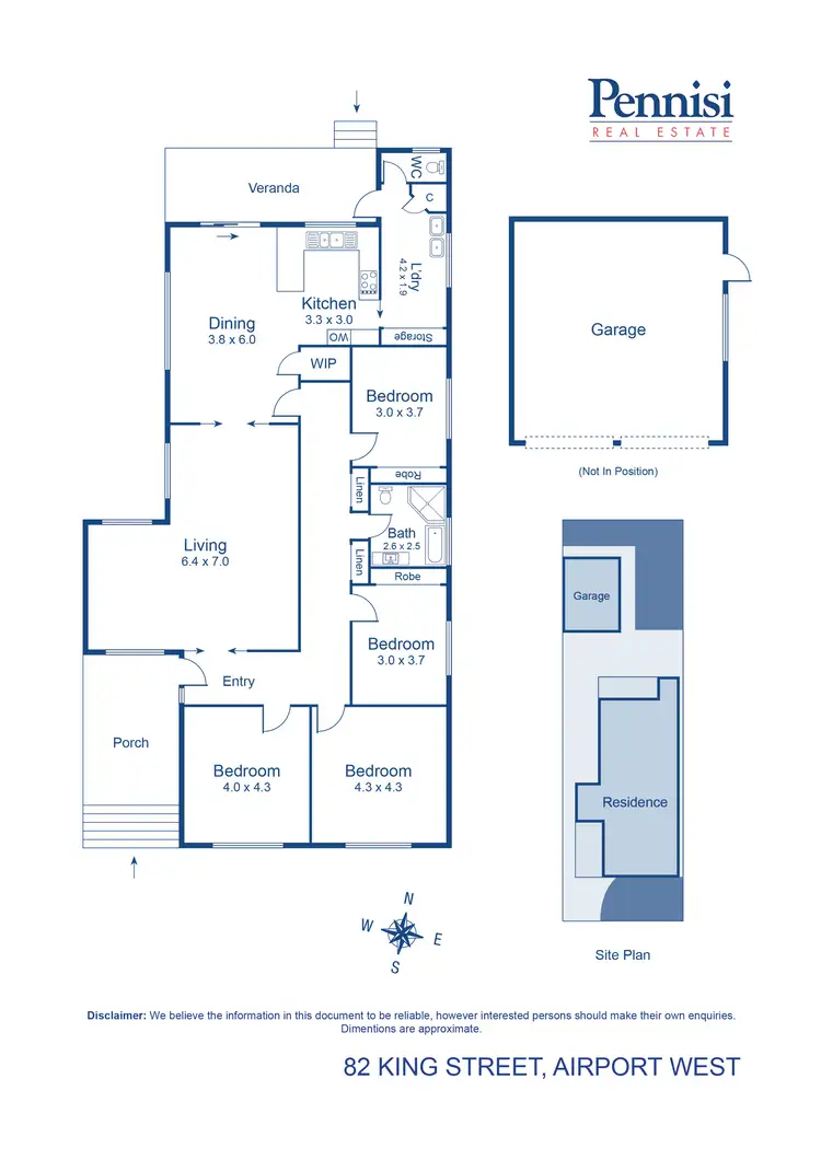 Floorplan of Homely house listing, 82 King Street, Airport West VIC 3042