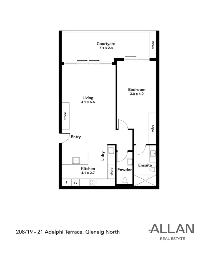 Floorplan of Homely apartment listing, 208/19-20 Adelphi Terrace, Glenelg North SA 5045
