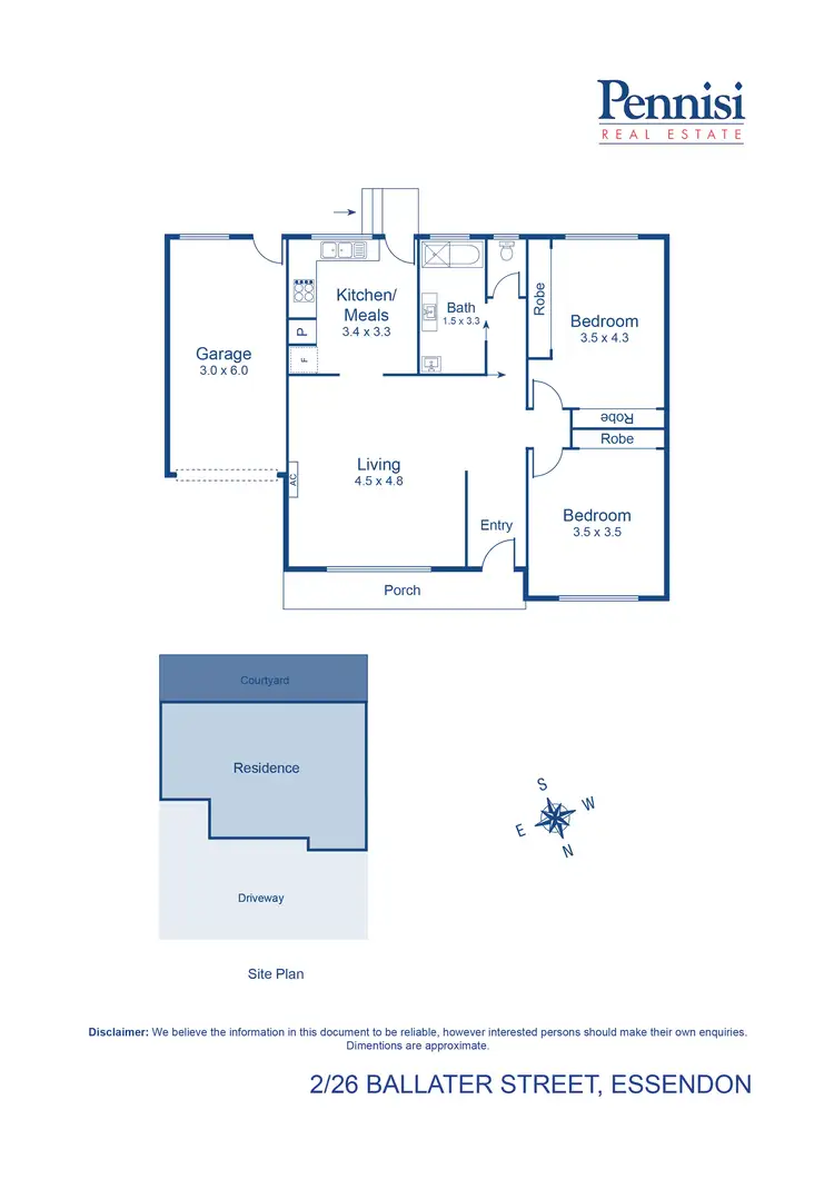 Floorplan of Homely unit listing, 2/26 Ballater Street, Essendon VIC 3040