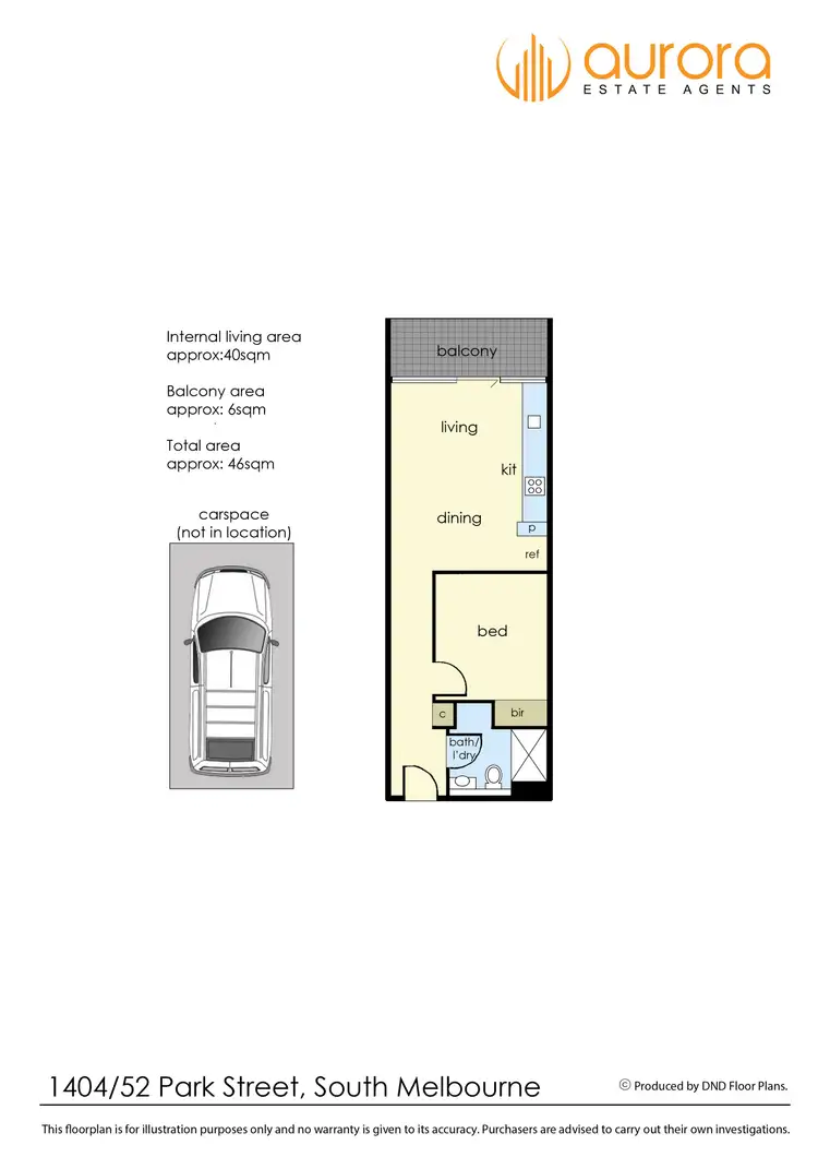Floorplan of Homely apartment listing, 1404/52 Park Street, South Melbourne VIC 3205