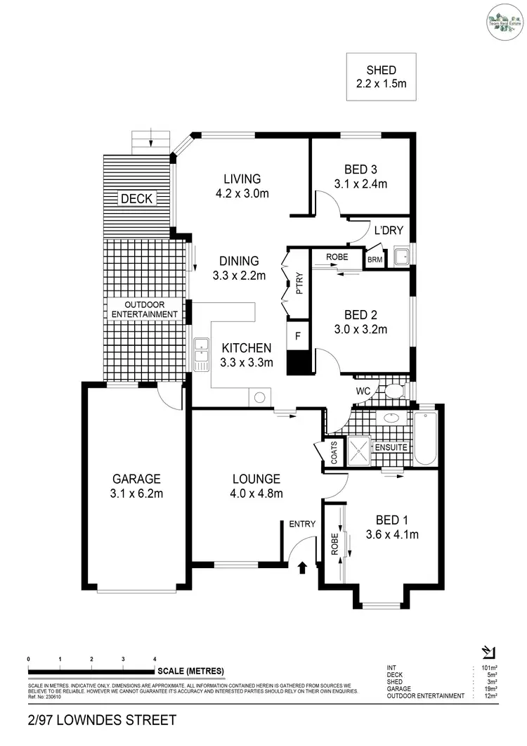 Floorplan of Homely house listing, 2/97 Lowndes Street, Kennington VIC 3550