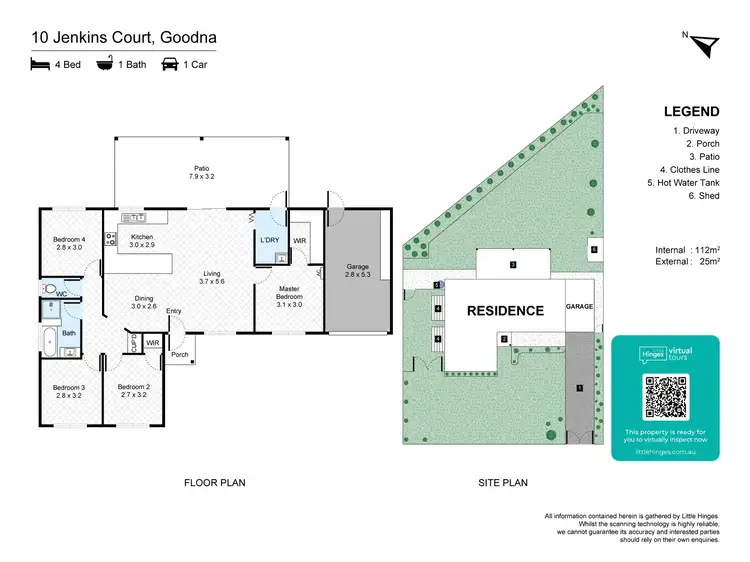 Floorplan of Homely house listing, 10 Jenkins Court, Goodna QLD 4300