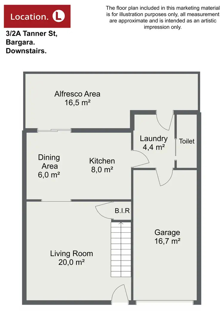 Floorplan of Homely unit listing, 3/2A Tanner St, Bargara QLD 4670