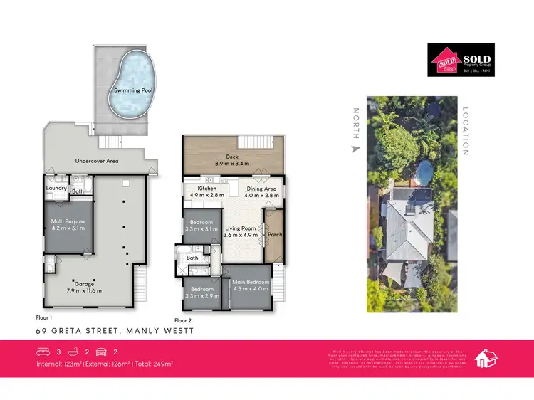Floorplan of Homely house listing, 69 Greta Street, Manly West QLD 4179