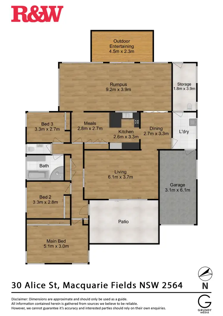 Floorplan of Homely house listing, 30 Alice Street, Macquarie Fields NSW 2564