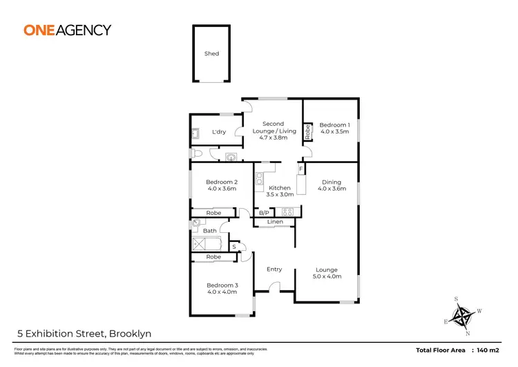 Floorplan of Homely house listing, 5 Exhibition Street, Brooklyn TAS 7320