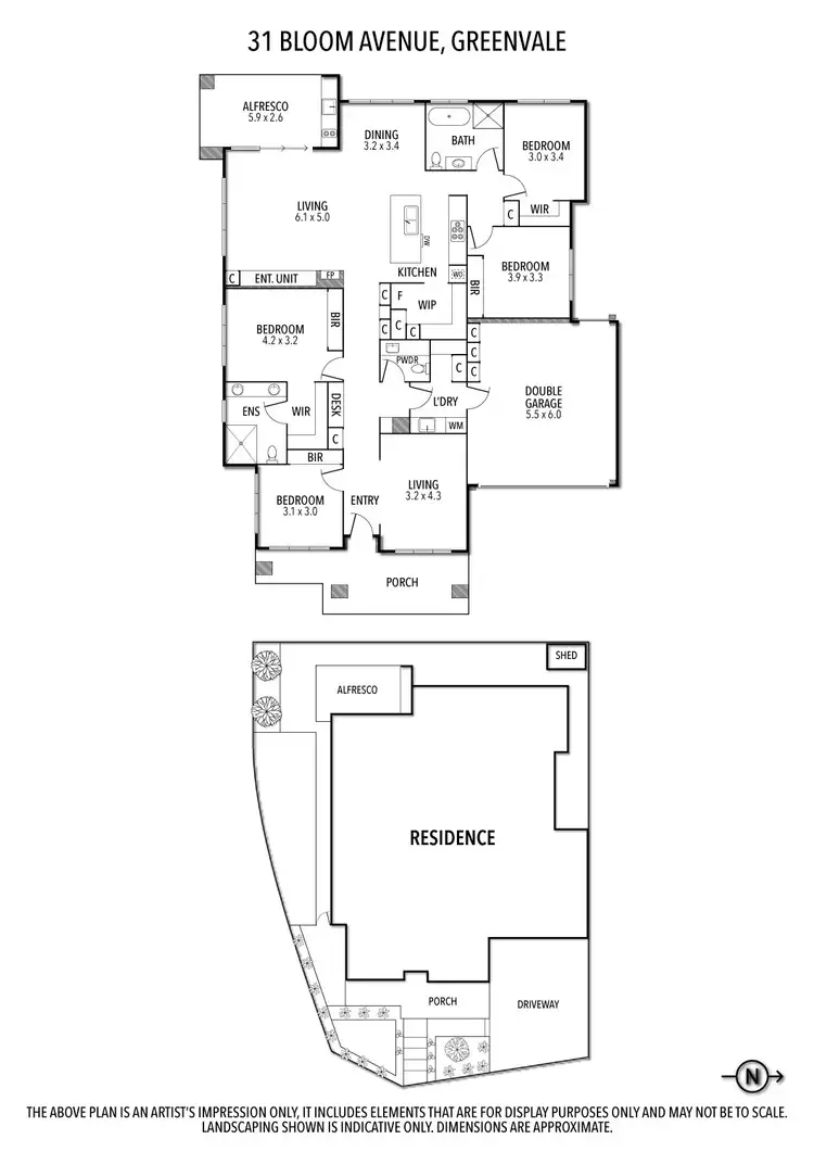 Floorplan of Homely house listing, 31 Bloom Avenue, Greenvale VIC 3059