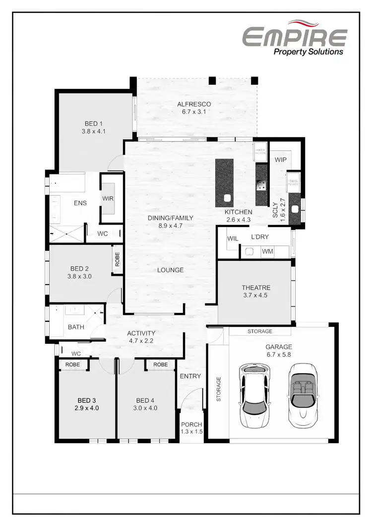 Floorplan of Homely house listing, 24 Nicholas Crescent, Hilton WA 6163