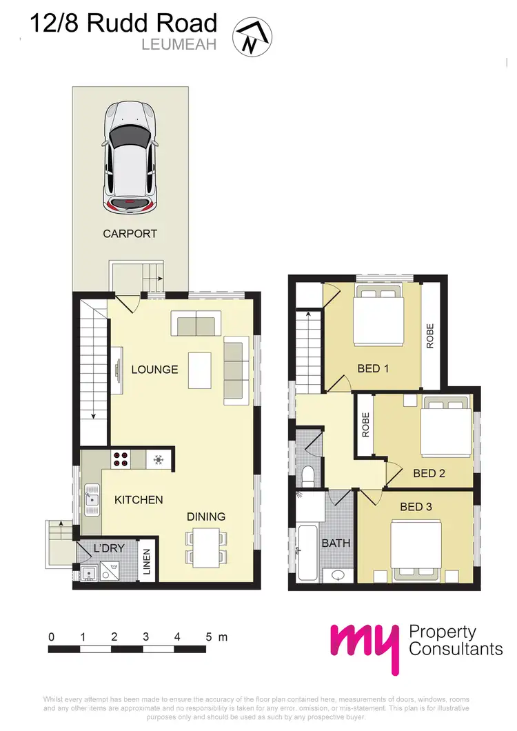 Floorplan of Homely townhouse listing, 12/8 Rudd Road, Leumeah NSW 2560