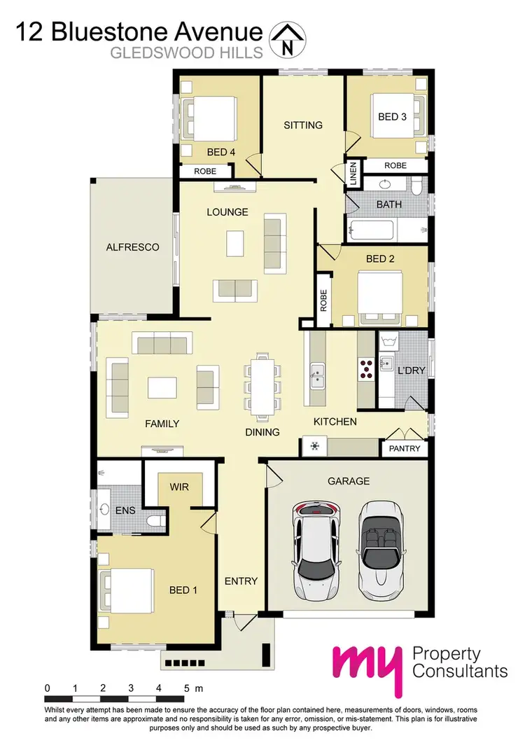 Floorplan of Homely house listing, 12 Bluestone Avenue, Gledswood Hills NSW 2557