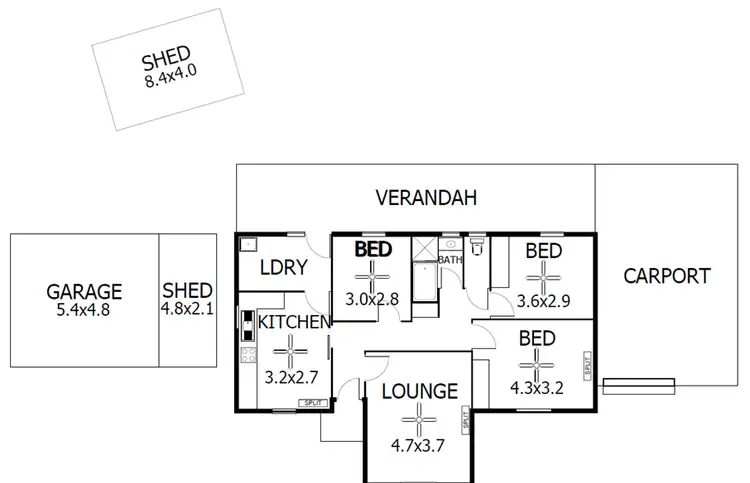 Floorplan of Homely house listing, 71 Homburg Drive, Murray Bridge SA 5253