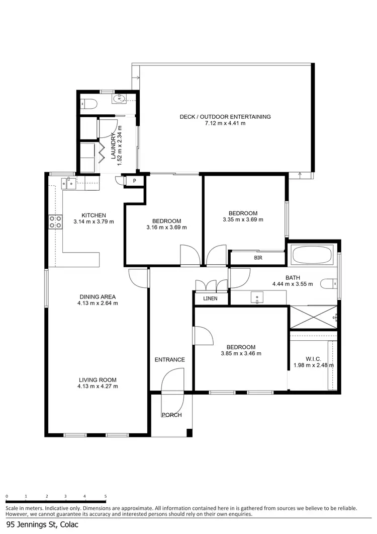 Floorplan of Homely house listing, 95 Jennings Street, Colac VIC 3250