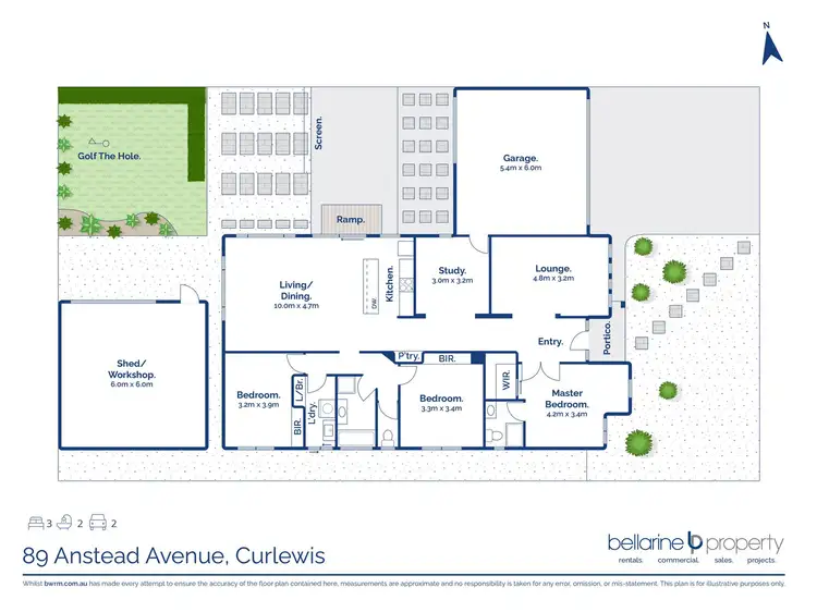 Floorplan of Homely house listing, 89 Anstead Avenue, Curlewis VIC 3222