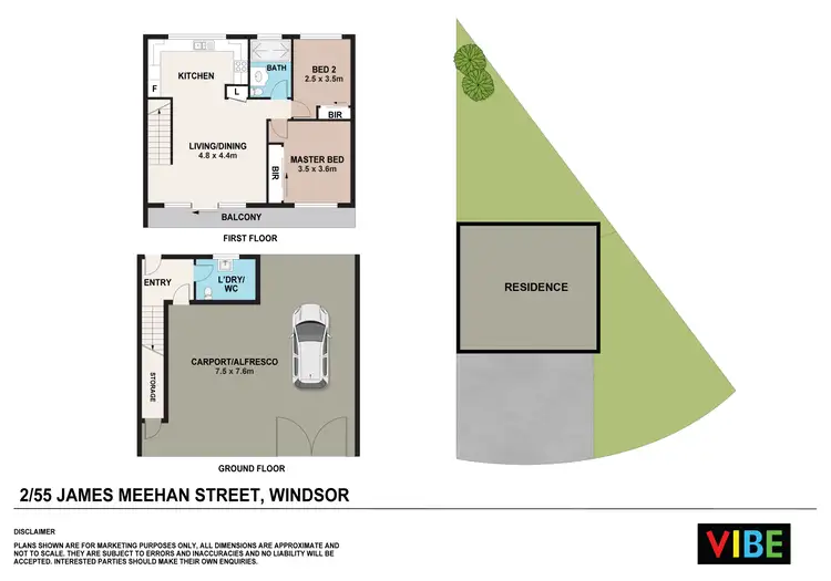 Floorplan of Homely townhouse listing, 2/55 James Meehan Street, Windsor NSW 2756