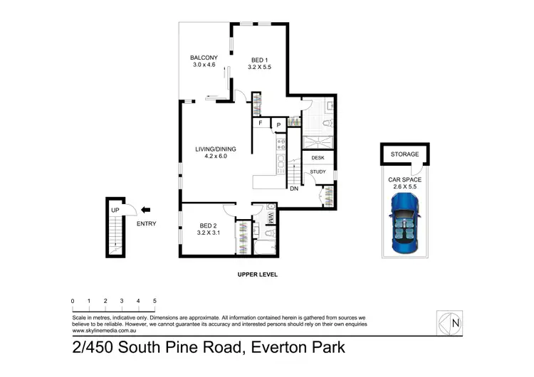 Floorplan of Homely apartment listing, 2/450 South Pine Road, Everton Park QLD 4053