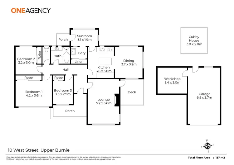 Floorplan of Homely house listing, 10 West Street, Upper Burnie TAS 7320