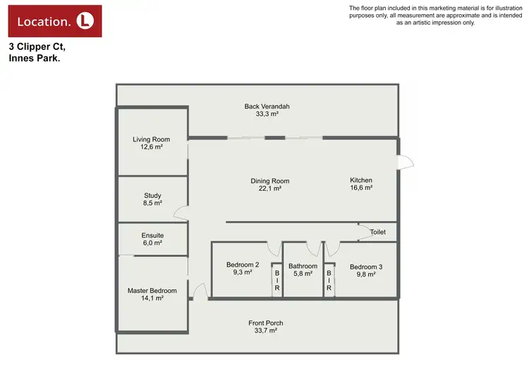 Floorplan of Homely house listing, 3 Clipper Court, Innes Park QLD 4670