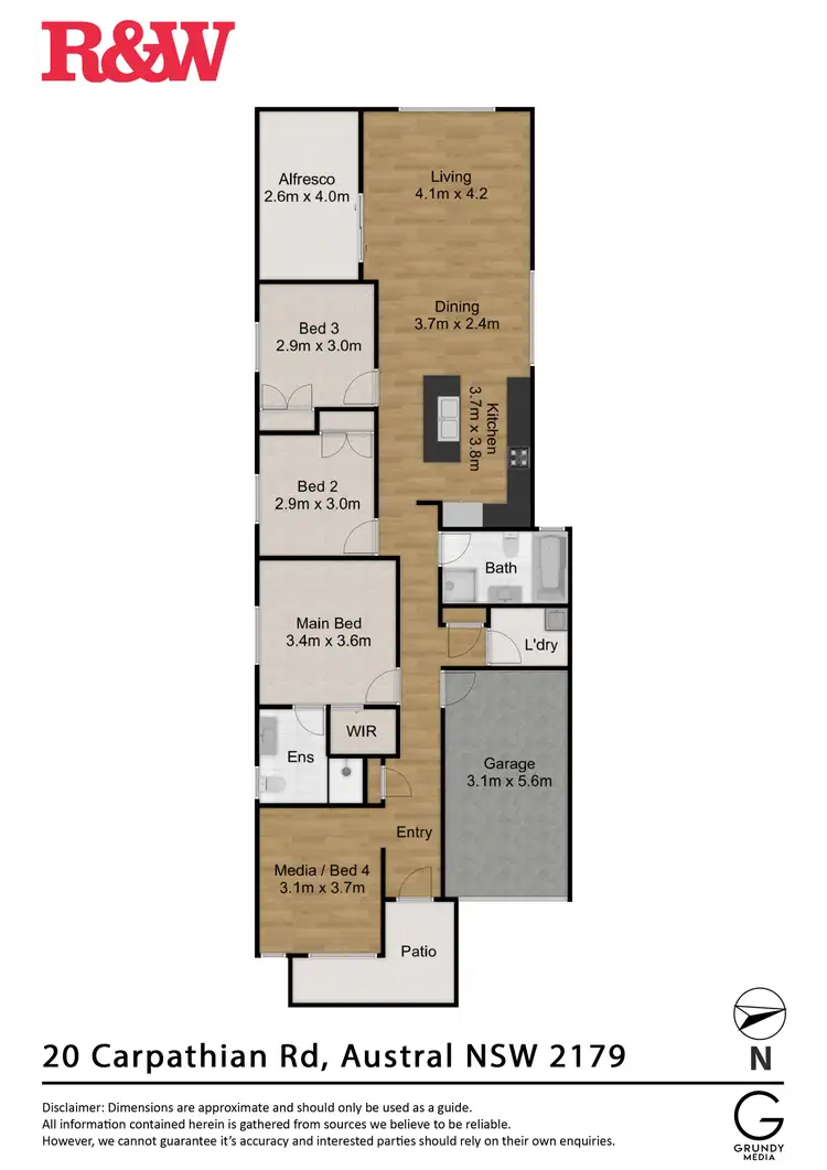 Floorplan of Homely house listing, 20 Carpathian Road, Austral NSW 2179