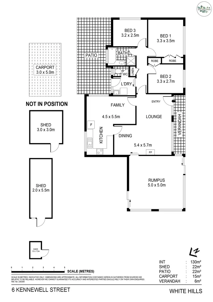 Floorplan of Homely house listing, 6 Kennewell Street, White Hills VIC 3550