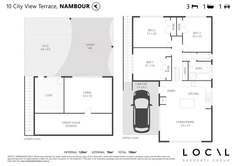 Floorplan of Homely house listing, 10 City View Terrace, Nambour QLD 4560