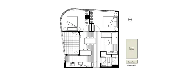 Floorplan of Homely apartment listing, 301/1a Launder Street, Hawthorn VIC 3122