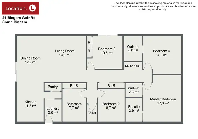 Floorplan of Homely rural property listing, 21 Bingera Weir Road, South Bingera QLD 4670