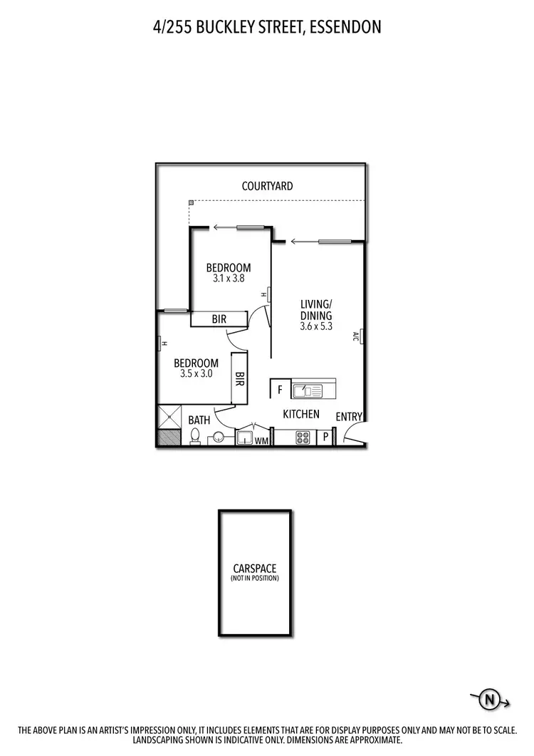 Floorplan of Homely apartment listing, 4/225 Buckley Street, Essendon VIC 3040