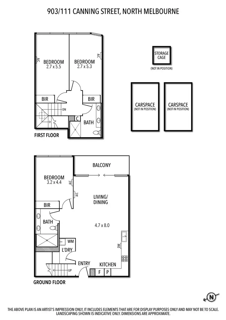 Floorplan of Homely apartment listing, 903/111 Canning Street, North Melbourne VIC 3051