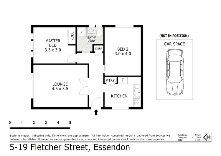 Floorplan of Homely unit listing, 5/19 Fletcher Street, Essendon VIC 3040