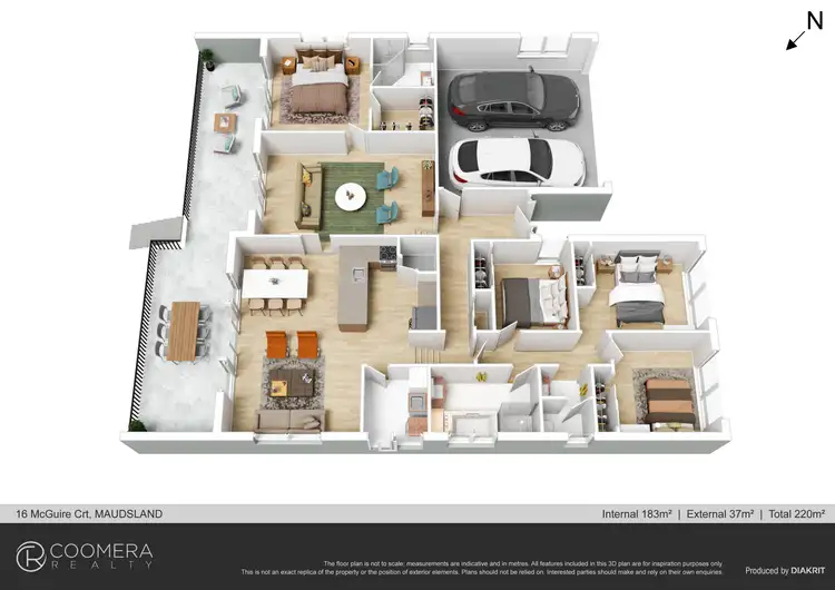 Floorplan of Homely house listing, 16 McGuire Crt, Maudsland QLD 4210
