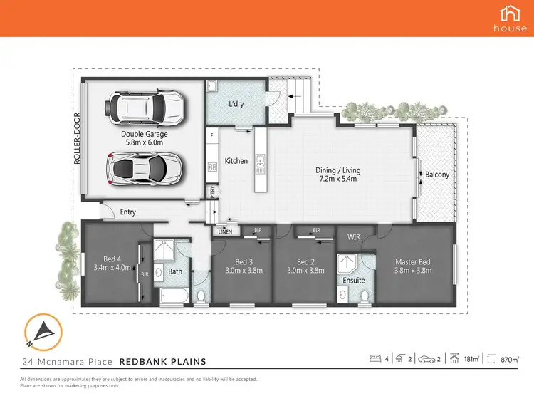 Floorplan of Homely house listing, 24 McNamara Place, Redbank Plains QLD 4301