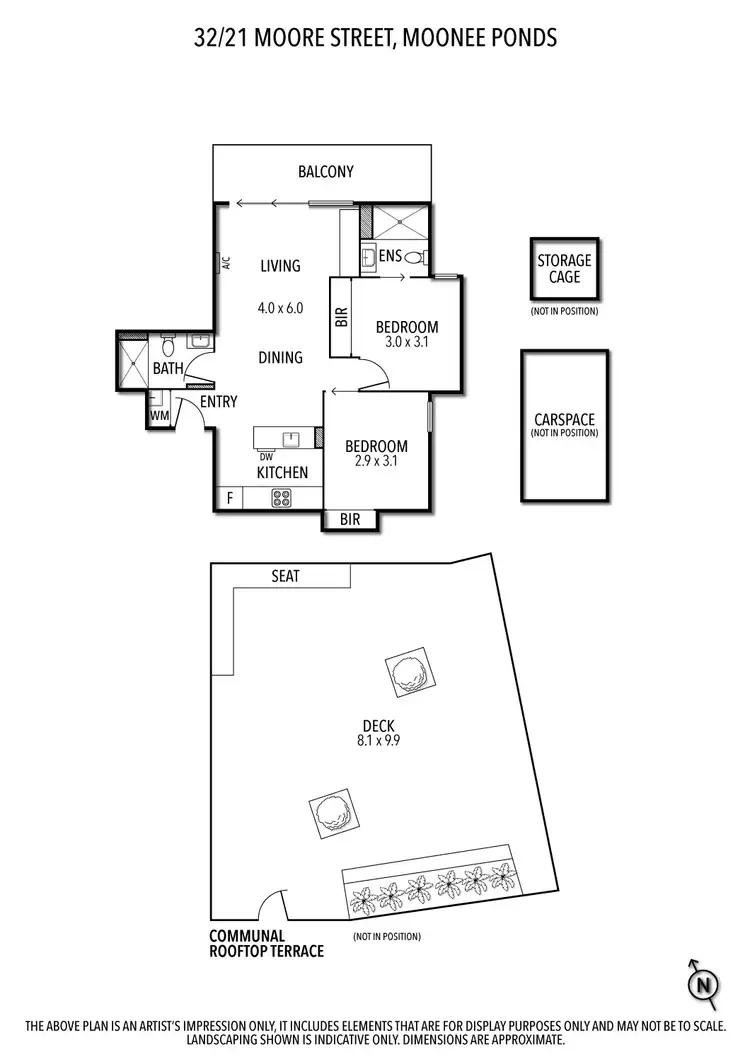 Floorplan of Homely apartment listing, 32/21 Moore Street, Moonee Ponds VIC 3039