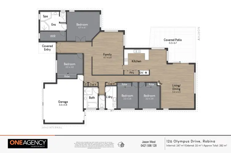Floorplan of Homely house listing, 126 Olympus Drive, Robina QLD 4226