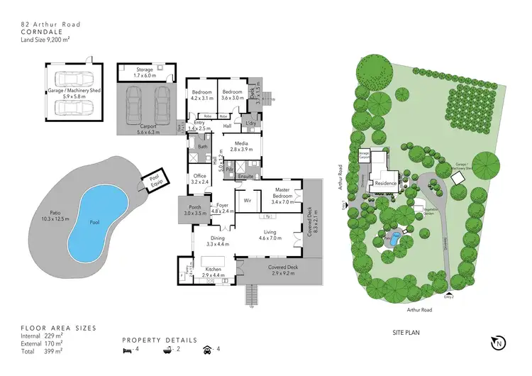 Floorplan of Homely house listing, 82 Arthur Road, Corndale NSW 2480