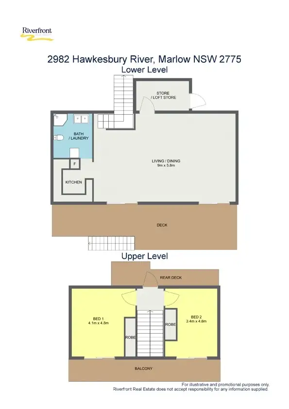 Floorplan of Homely house listing, 2982 Hawkesbury River, Marlow NSW 2775