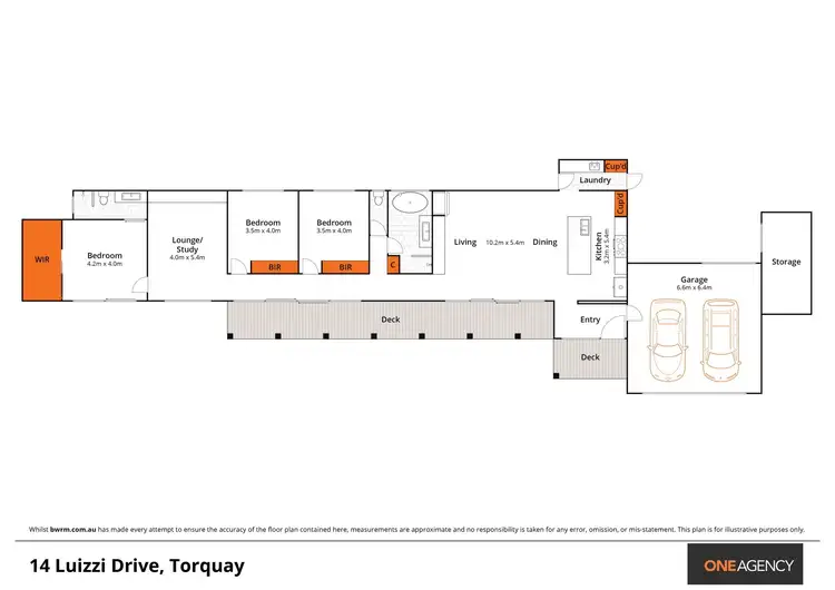 Floorplan of Homely house listing, 14 Liuzzi Drive, Torquay VIC 3228