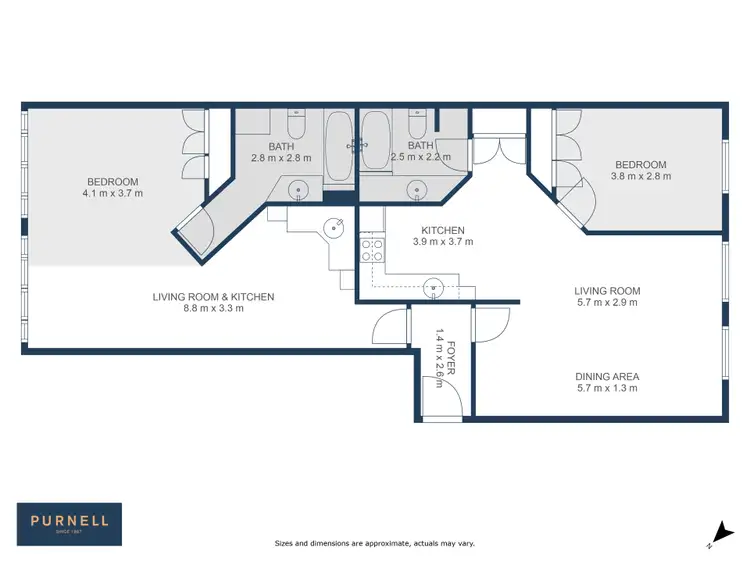 Floorplan of Homely apartment listing, 3/31 Giles Street, Kingston ACT 2604