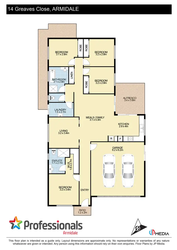 Floorplan of Homely house listing, 14 Greaves Close, Armidale NSW 2350