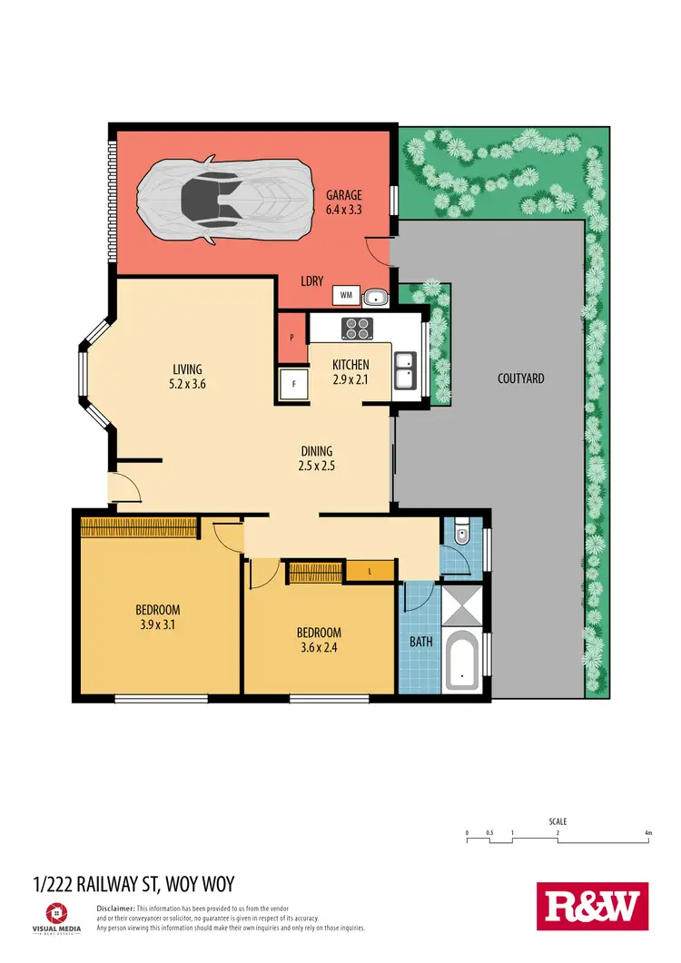 Floorplan of Homely villa listing, 1/222 Railway Street, Woy Woy NSW 2256