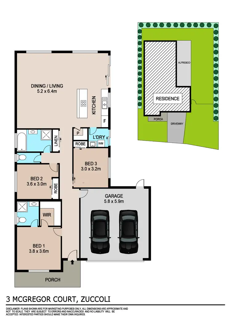 Floorplan of Homely house listing, 3 McGregor Court, Zuccoli NT 832