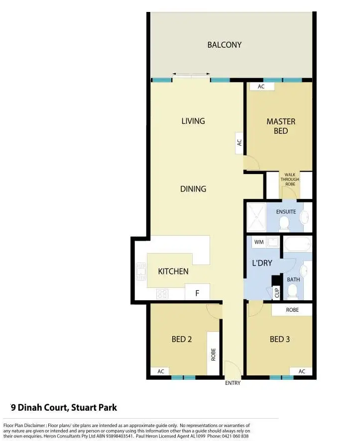 Floorplan of Homely apartment listing, 12/9 Dinah Court, Stuart Park NT 820
