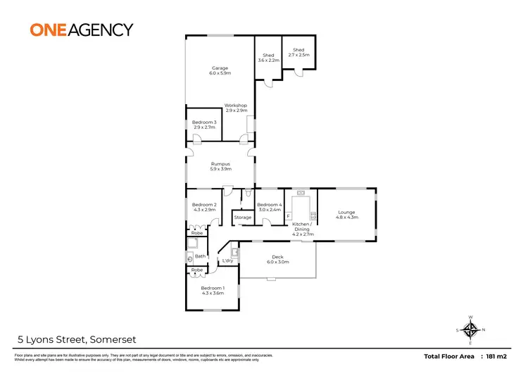 Floorplan of Homely house listing, 5 Lyons Street, Somerset TAS 7322
