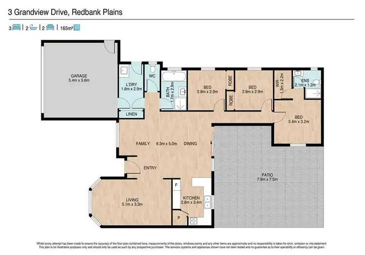 Floorplan of Homely house listing, 3 Grandview Drive, Redbank Plains QLD 4301