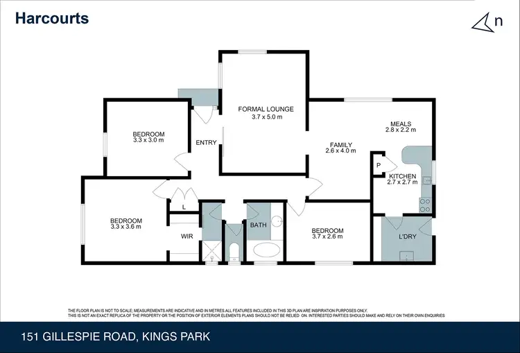 Floorplan of Homely house listing, 151 Gillespie Road, Kings Park VIC 3021