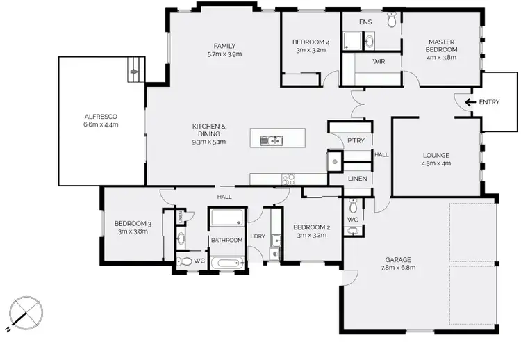 Floorplan of Homely house listing, 83 Freeman Circuit, Llanarth NSW 2795